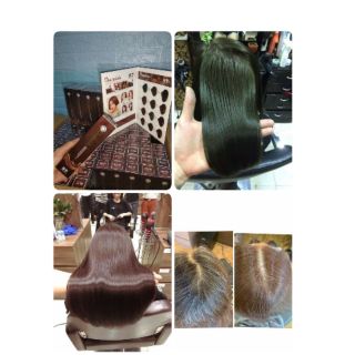 Giá 1 tuýt mầu cân bằng .Mầu nhuộm Chocolate HT Hàn Quốc .Cam kết phủ bạc 100%.sâu màu, bền màu, Cân bằng mầu