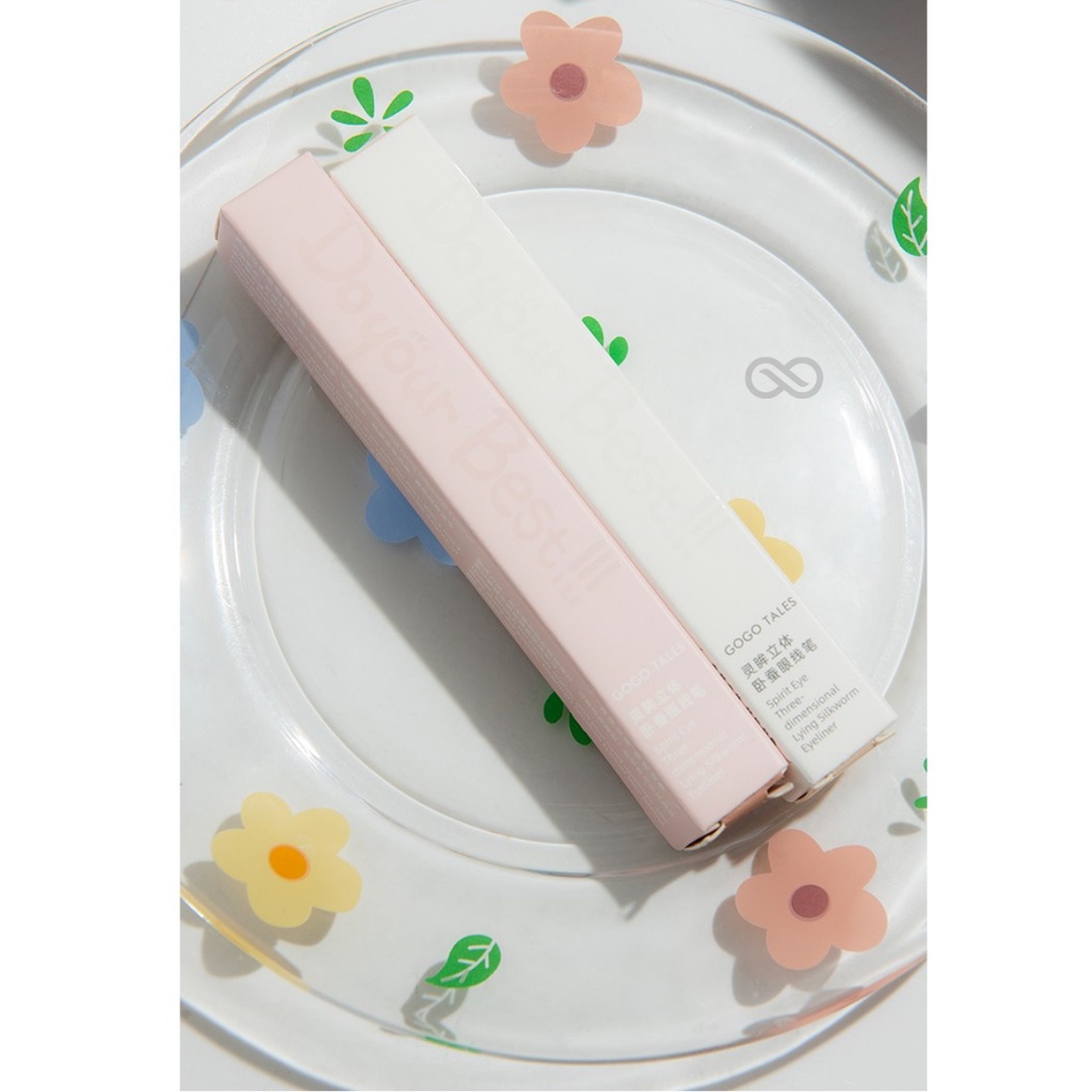 Bút kẻ bọng mắt nét mảnh nhạt GOGO TALES Silkworm GT309 mắt to tròn tự nhiên chống thấm nước