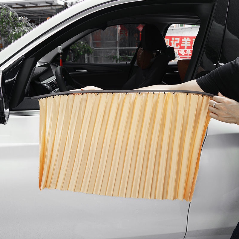 Tấm Vải Che Nắng Cách Nhiệt Có Từ Tính Gắn Cửa Sổ Xe Hơi