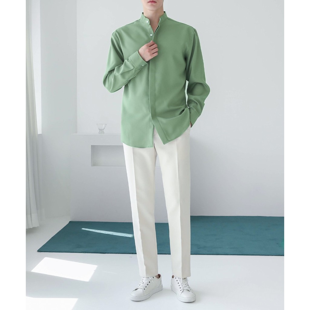 Áo sơ mi nam Double'D chất lụa vải mềm mịn SML03 | BigBuy360 - bigbuy360.vn