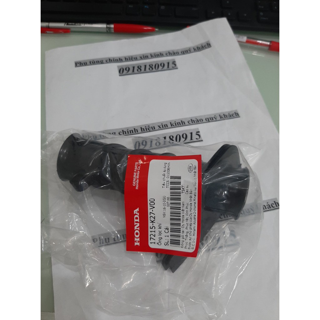 ống nối bầu khí bưởng côn Ống lọc khí ab 125 ( 2013-2015)  Air Blade 125 sh mode 125 ( 2013-2017) khóa thường  honda