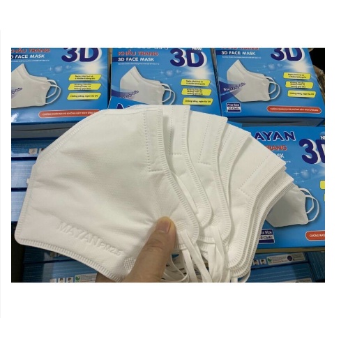 Khẩu trang Mayan 3D Người lớn (hộp 10 chiếc)