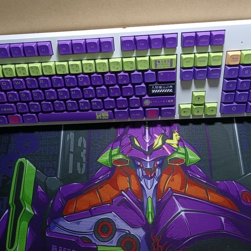 EVANGELION Keycaps XDA Hồ sơ EVA Chủ đề 120 Phím PBT Dye Thăng hoa bàn phím cơ học keycaps