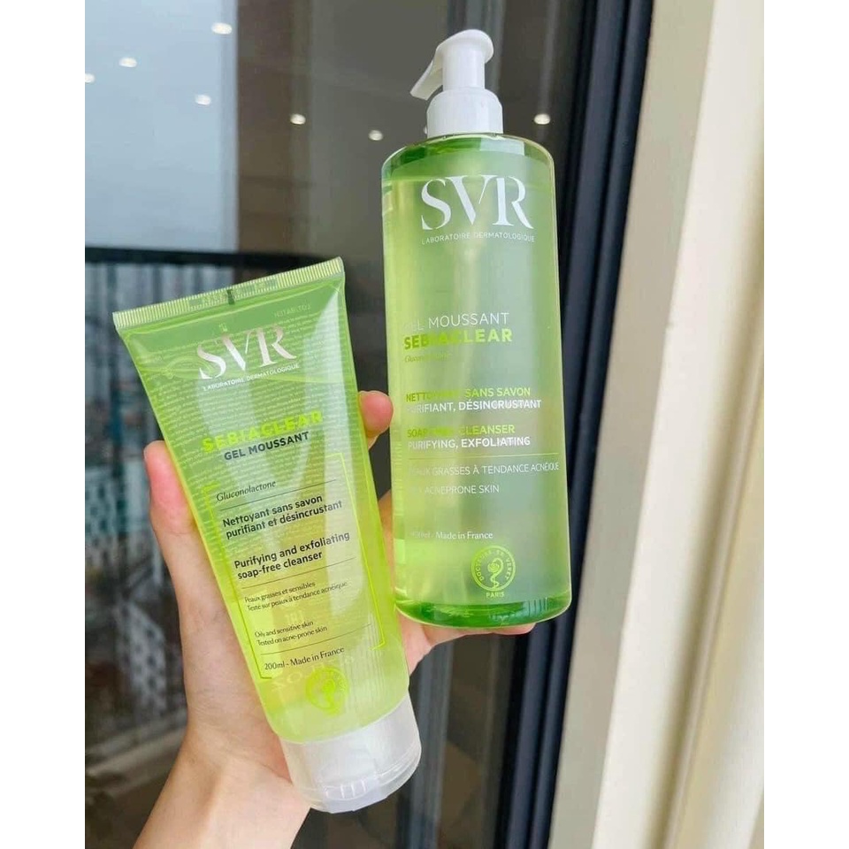 Sữa rửa mặt SVR Sebiaclear Gel moussant Pháp 400ml