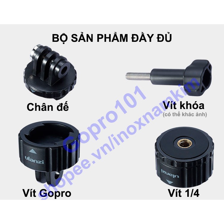 Đế Hít Nam Châm Siêu Chắc - Tiện Lợi cho GoPro, Sjcam, Yi Action, Osmo Action Ulanz GP4