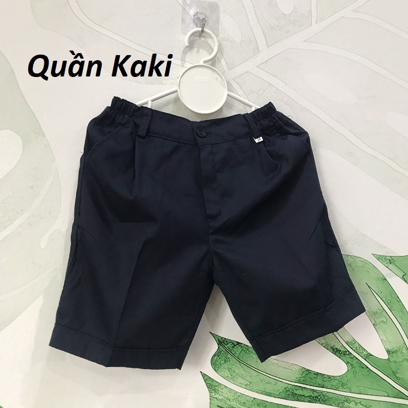 Quần đùi học sinh kaki dáng lửng và quần vải 20-35kg XHN1034