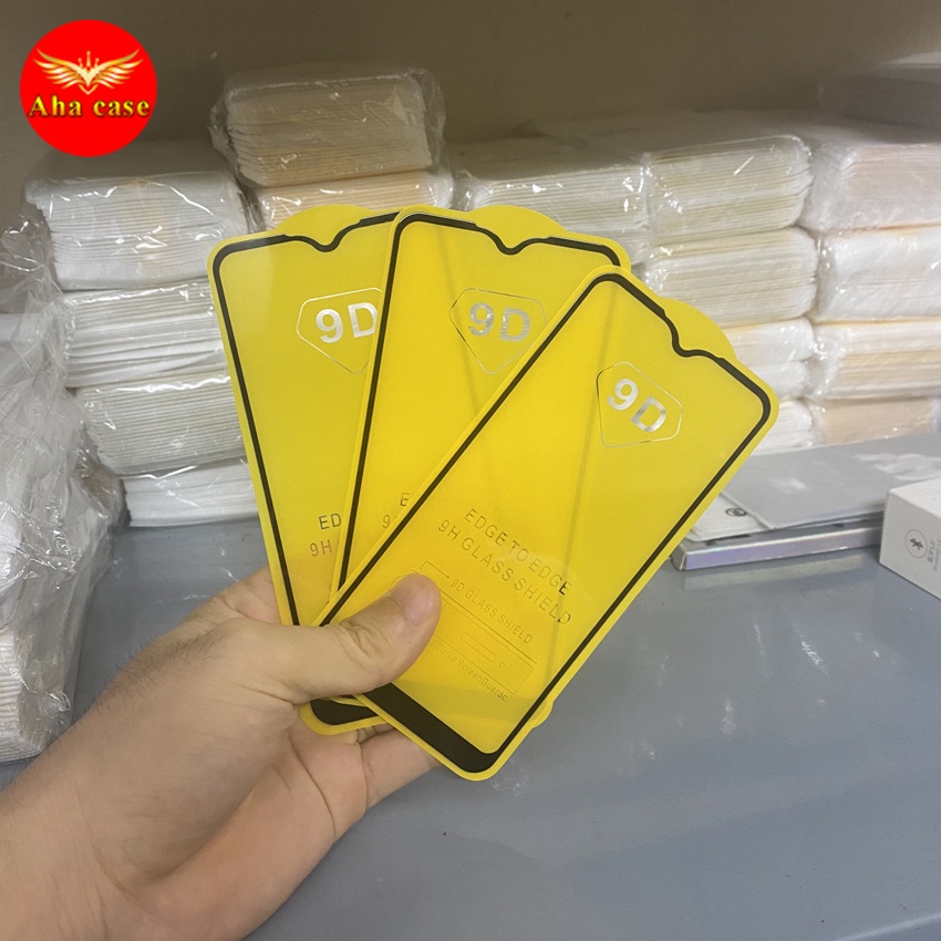 Kính Cường Lực Oppo A15, A54, A55, Reno 2/2F/3/4/5/ Reno 6 Full màn hình 9D, miếng dán màn hình,kèm giấy lau kính