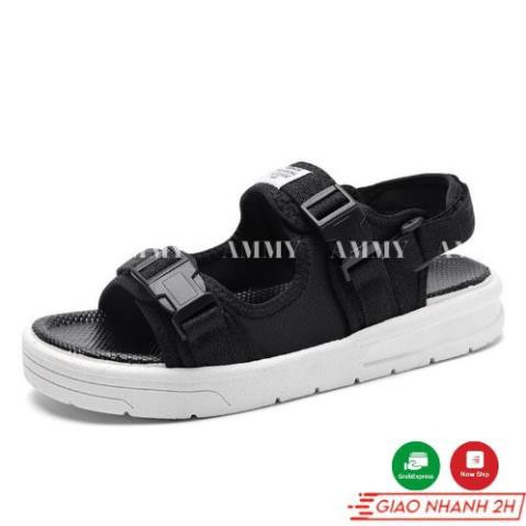 Giày sandal nam nữ Ammy đế cao su 3 màu cao cấp, dép quai hậu đi học mùa hè đi chơi AM03 -az1