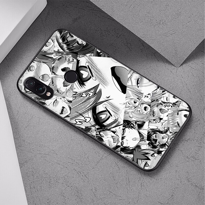 Ốp điện thoại mềm in họa tiết anime Ahegao cho Xiaomi Redmi S2 9T 9A 9C NFC 9 Prime 10 K40 Pro 10X 1SF