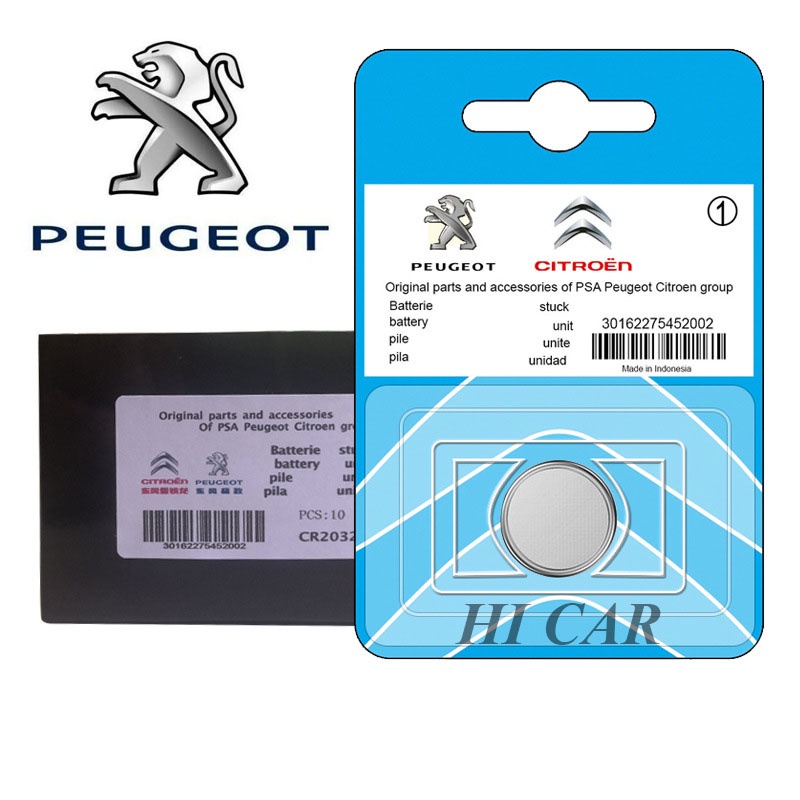 Pin chìa khóa ô tô Peugeot 3008 chính hãng