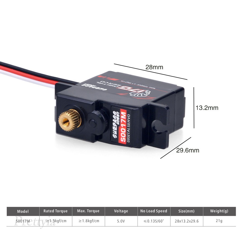Động Cơ Servo Kỹ Thuật Số Cho Máy Bay / Thuyền Điều Khiển Từ Xa 1 / 18