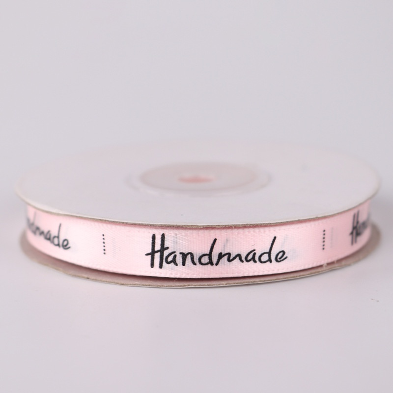 HANDMADE Cuộn Dây Ruy Băng In Chữ Diy 10mmx25y