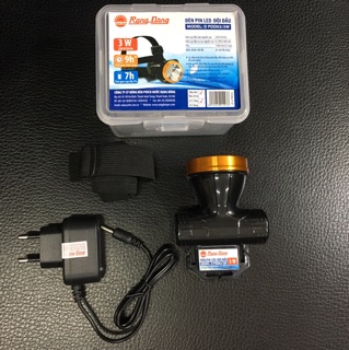 Đèn led đội đầu 3w Rạng Đông pin sạc