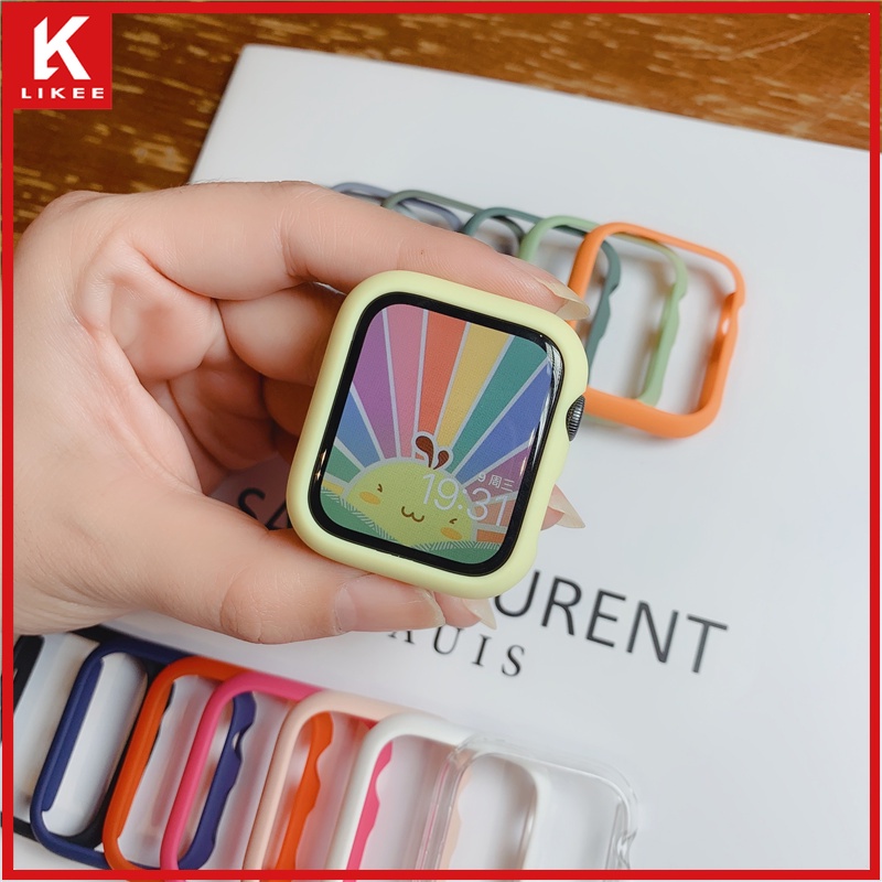 Ốp Bảo Vệ Bằng PC Cứng Nhám Cho apple Watch 7 SE Series 6 5 4 3 45mm 44mm