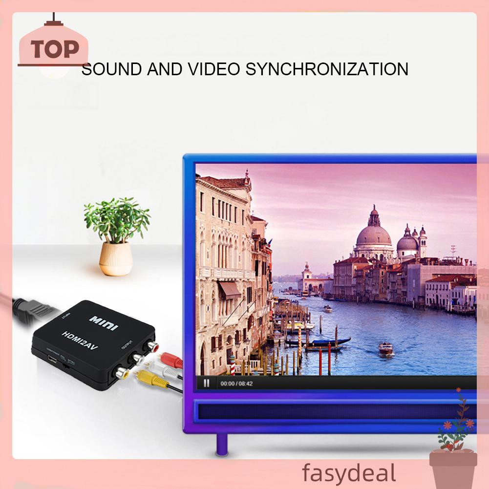 (Fas) Bộ Chuyển Đổi Hdmi Sang Av Ntsc Pal Cho Ps3 Dvd Player Computer