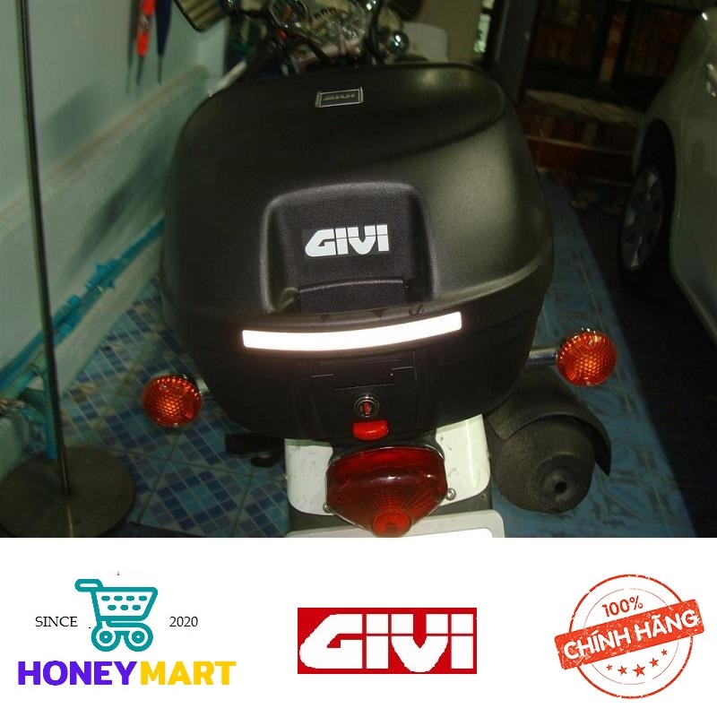 Thùng Đựng Đồ Xe Máy Givi E26N Monolock 26 Lít Tặng đế đệm Hàng chính hãng Honeymart