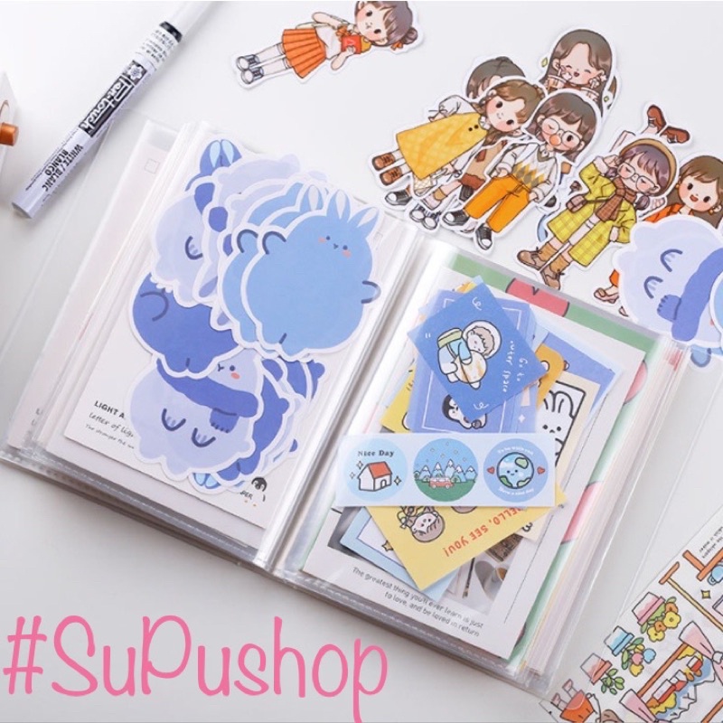 🧸🧸ALBUM LƯU TRỮ STICKER, GIẤY TỜ KHỔ A6 TIỆN LỢI🧸🧸