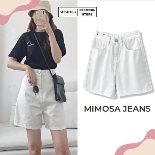 Quần Short Ngố Kaki Nữ, Ống Rộng