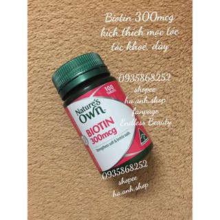 Biotin 300mcg Nature Own 100 viên