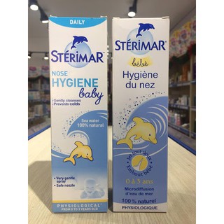 Xịt muối cá heo Sterimar -màu xanh -Lọ 100ml