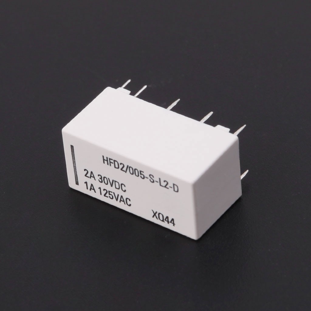 Rơ le tự giữ khi mất điện 12V DPDT 2A 30VDC 1A 125VAC HFD2/005-S-L2-D đa dụng