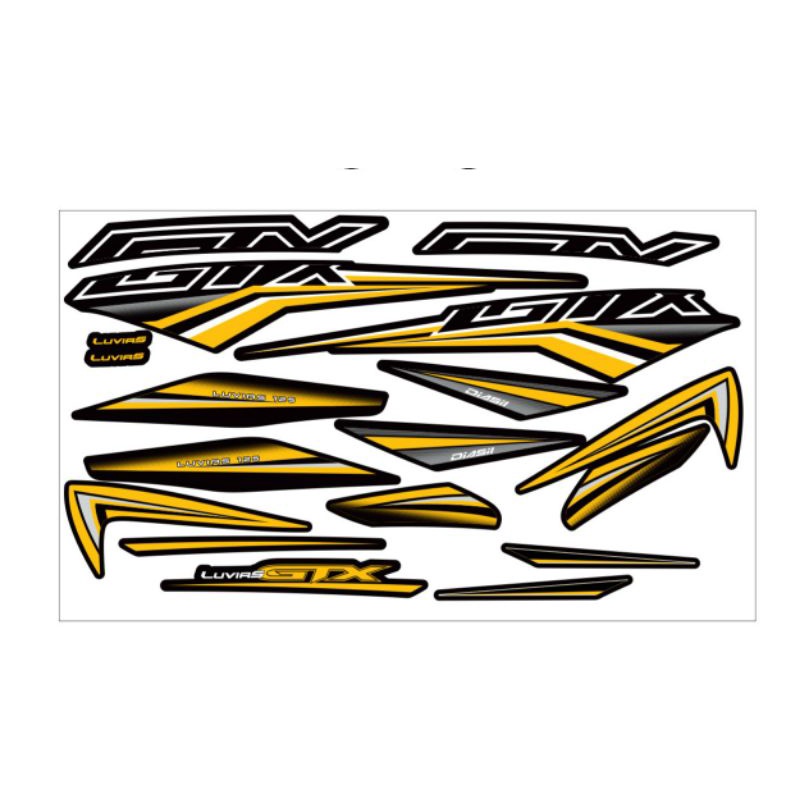 Tem rời dán xe luvias gtx