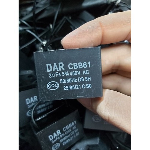 Tụ quạt 3uF 450V - Tụ điện loại tốt, cực bền