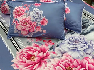 Drap thun lạnh 5D cao cấp mẫu hoa ( 3 màu )
