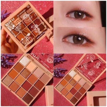 Bảng phấn mắt 16 màu tông đào xinh xắn | BigBuy360 - bigbuy360.vn