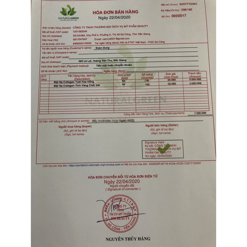 Mặt nạ vàng túi 1kg