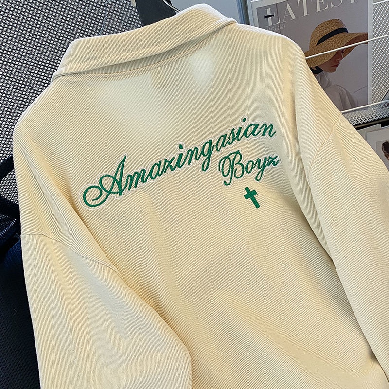 Áo Thun polo Họa Tiết Thêu Phong Cách retro Thời Trang Mùa Hè Hàng Mới Dành Cho Bạn Nữ