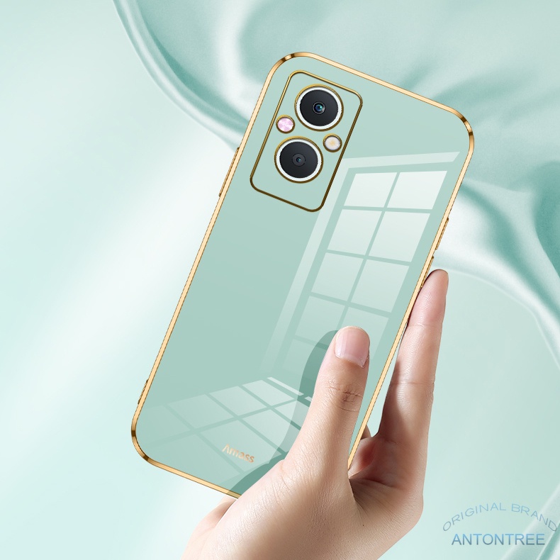 Ốp Điện Thoại Mạ Điện Bóng Chống Rơi Cho OPPO Reno8Z 7Z reno 8Z 5G reno 7 Pro 5G