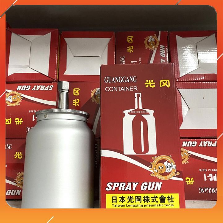Cốc Đựng Sơn ♥️  ♥️ Cốc Đựng Sơn Ren 3/8 Dung Tích 1000ml - Phù Hợp Cho Những Súng Sơn Bình Dưới
