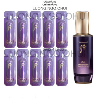 [Mới - Hot] Ống tinh chất khởi nguồn Hoàn lưu cao trẻ hóa 10 năm tuổi - Whoo Hwanyu Imperial Youth First Serum 1ml