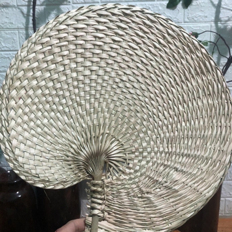Quạt nan lá cọ, mây tre đan cầm tay truyền thống hanmade , trang trí tết , decor phòng l