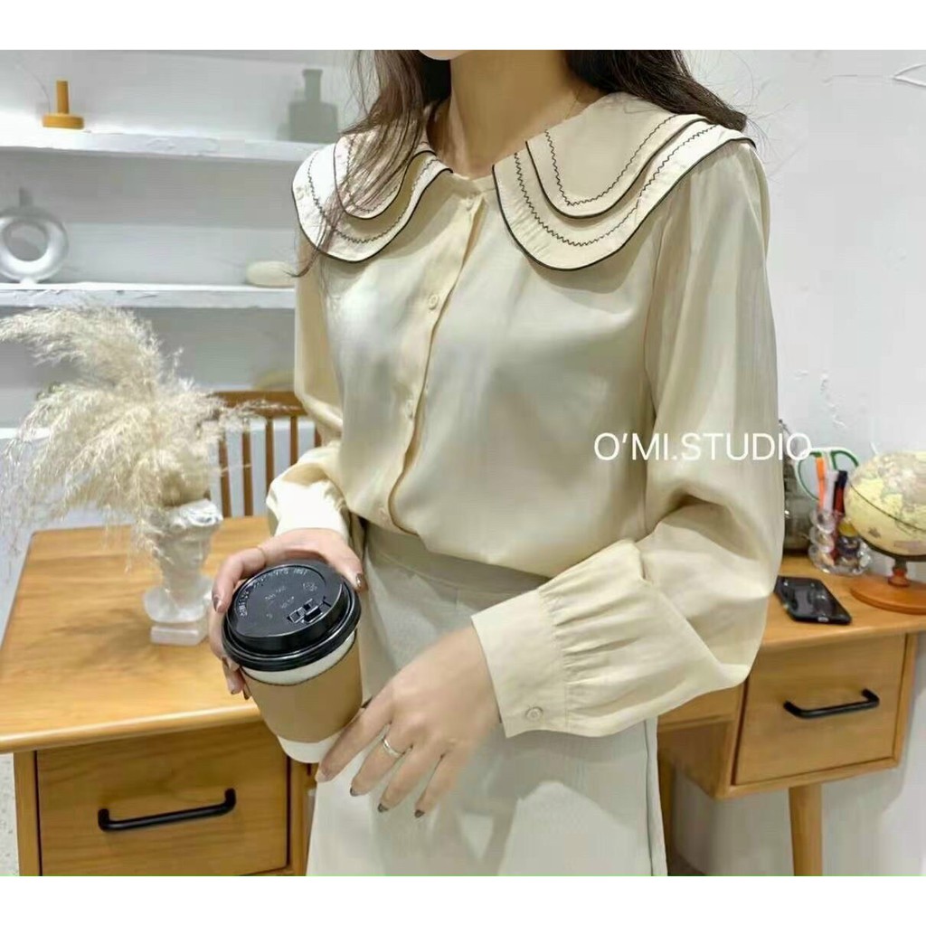 Áo sơ mi Nữ cổ sen | Áo Sơ Mi Nữ Công Sở - Hàng Thiết Kế | BigBuy360 - bigbuy360.vn