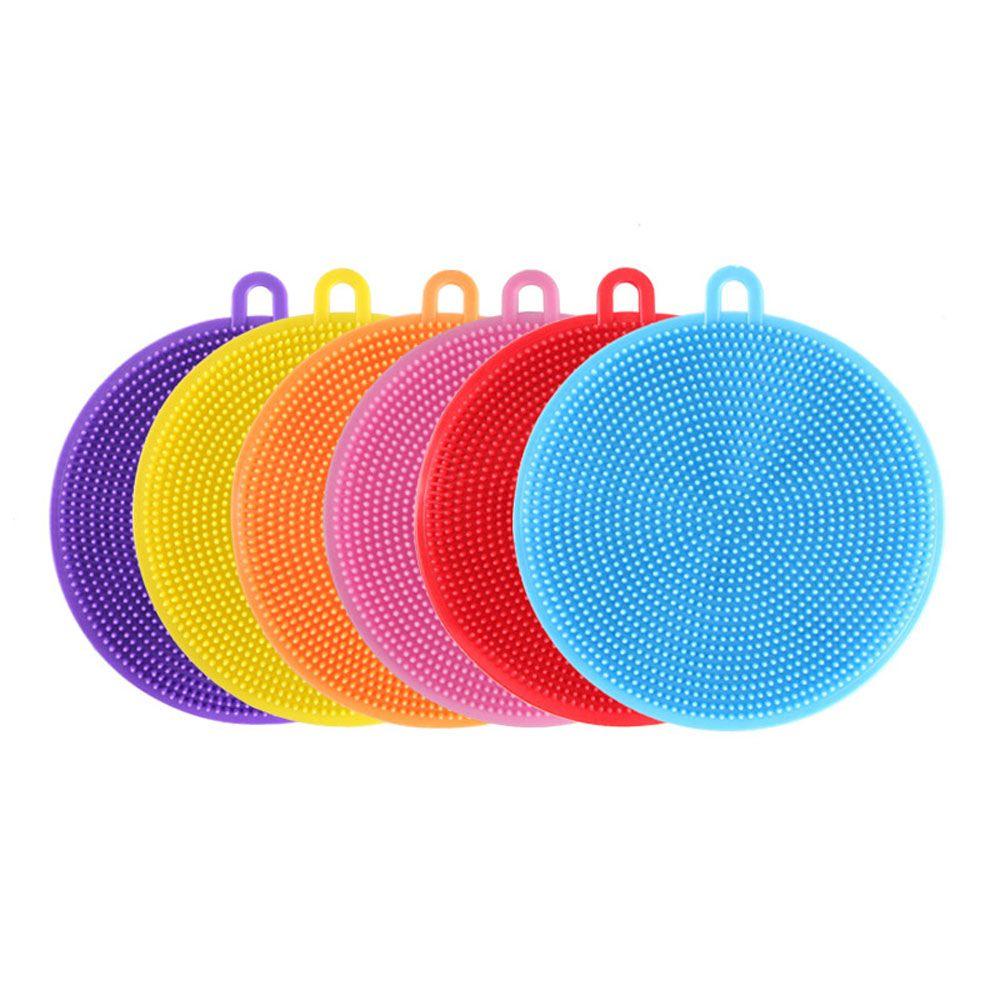YIYU 1 Miếng Rửa Chén Silicone Nhiều Màu Đa Năng