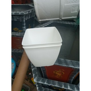 chậu nhựa trắng đẹp phi 16cm