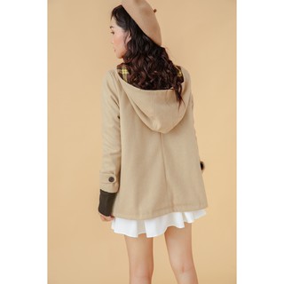 Áo khoác dạ có mũ - 92Wear