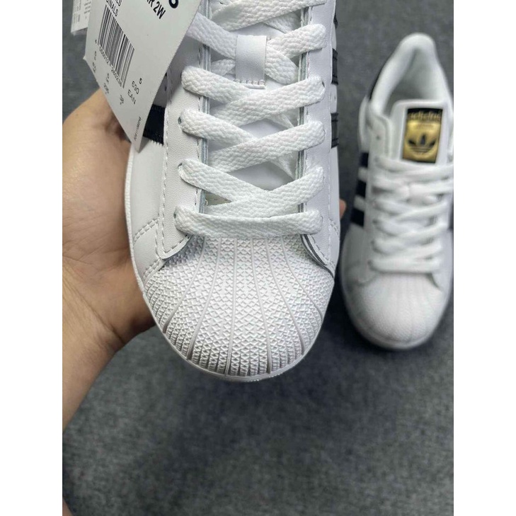 Giày Sneaker Nam Nữ Trắng 𝑨𝒅𝒊𝒅𝒂𝒔 𝑴𝒖̃𝒊 𝑺𝒐̀, Giày Thể Thao Das 𝑺𝒐̀ ✅phun box bill✅hàng chuẩn