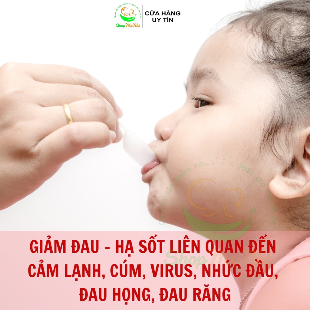 Siro hạ sốt giảm đau cho trẻ sơ sinh Little Remedies Infant Fever+ Pain Reliever Natural Berry.