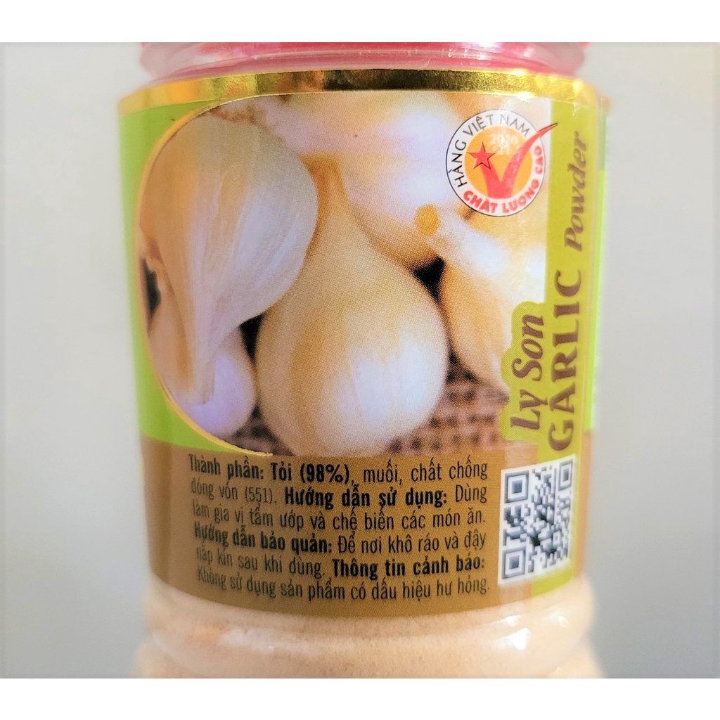 [Lọ 60g] BỘT TỎI LÝ SƠN [VN] ÔNG CHÀ VÀ Ly Son Garlic Powder