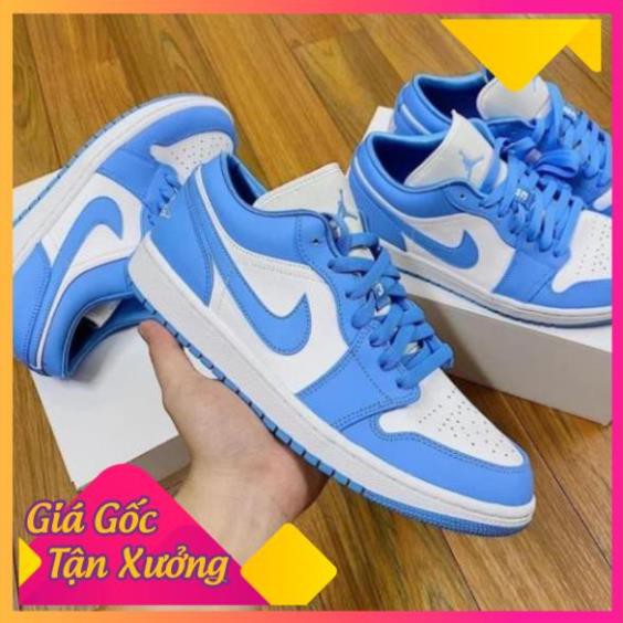 [FREESHIP-BẢO HÀNH 12 THÁNG] Giày Thể Thao AIR JORDAN 1 Low Cổ Thấp  Xanh Biển Cực Đẹp CỰC ĐẸP