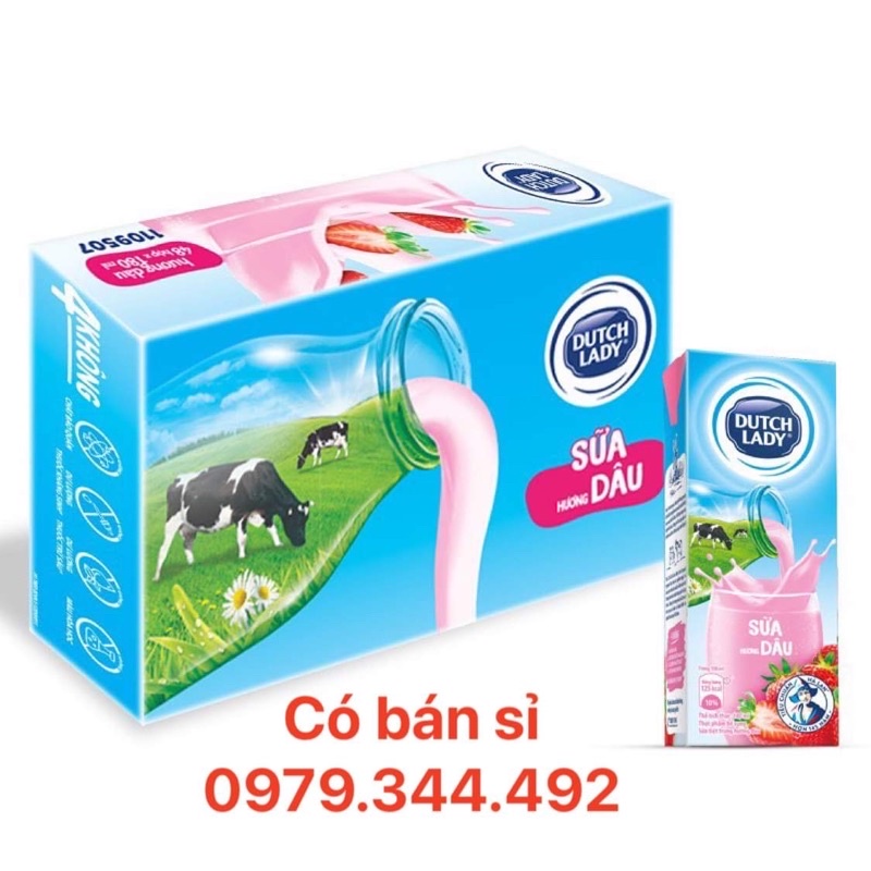 Sữa HỘP CGHL DÂU 180ml-48 HỘP