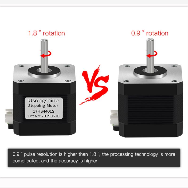 Động Cơ Bước Nema17 42Bygy 38mm 0.9 Độ 17HS4401 17HS4401S 42