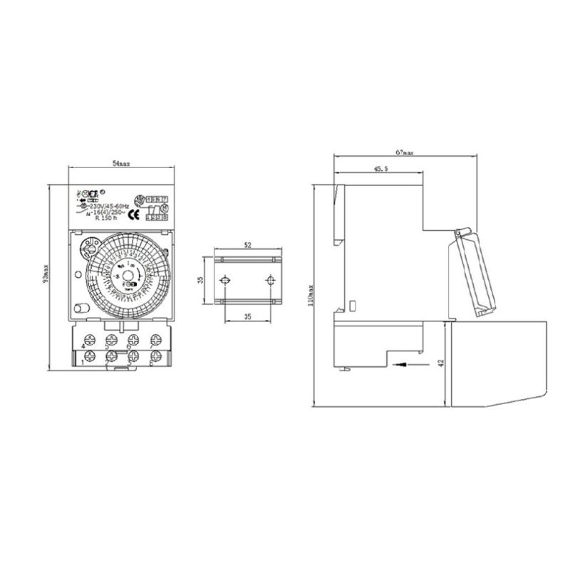 Công Tắc Hẹn Giờ Tự Động Kissx Sul181H 220v 16a 24h 8 Chế Độ