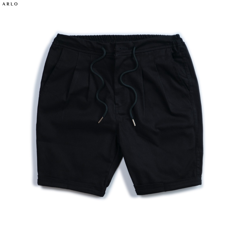 Quần Short Kaki ARETHA Xắn Gấu Chất Liệu Kaki Thun Cao Cấp Co Dãn Nhẹ Màu Trắng - ARLO