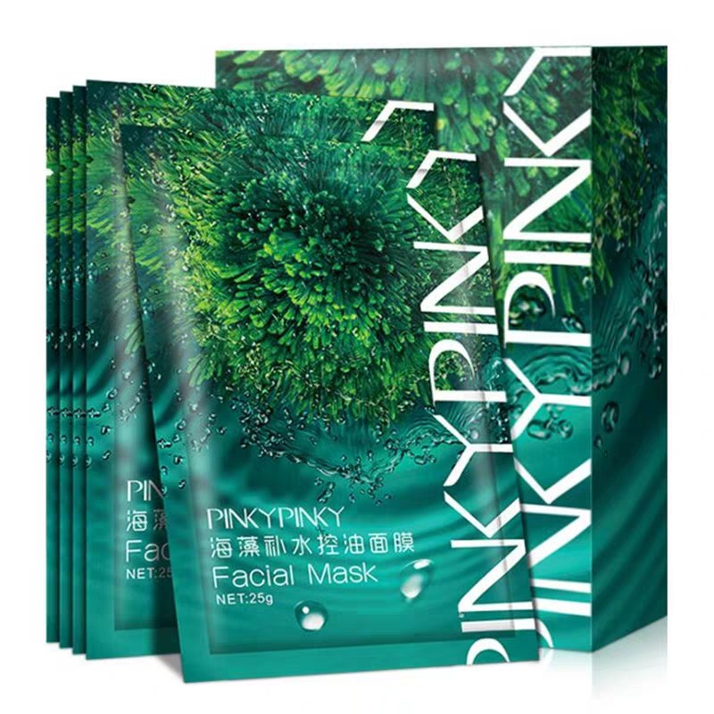 PINKYPINKY - Mặt nạ Tảo biển cấp nước kiềm dầu Seaweed Moisturizing Oil Control Mask PINK07
