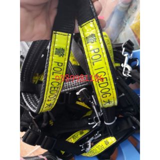 Bộ dây kèm yếm ngực dắt chó police