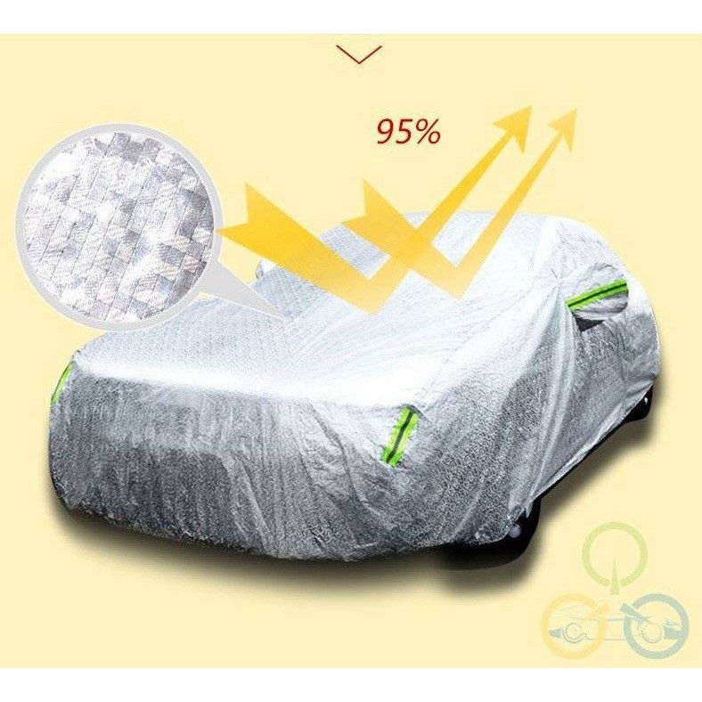 Bạt che phủ xe Toyota Raize Hàng 3 lớp tráng nhôm chống nắng, mưa, bụi Tuyệt Đối